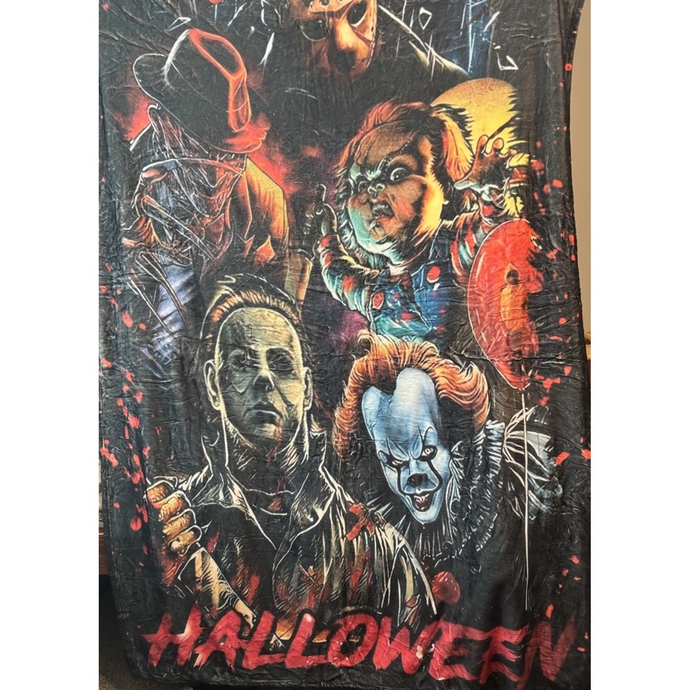 Horror Blanket, Horror Movie Blanket, Halloween Blanket, Scary Fleece Blanket
